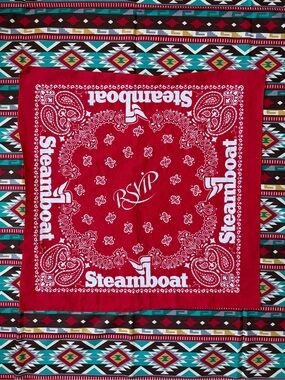Rare Steamboat Springs CO Wedding RSVP Bandana